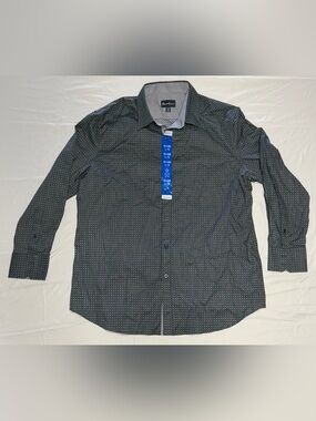 Robert Graham Blue Patterned Long-Sleeve Button-Down Shirt - NWT